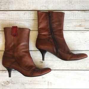 Miss Sixty Vintage Look Leather Booties